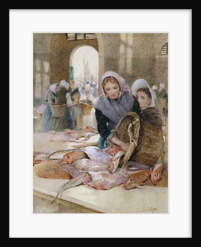 Women in the Fish Market, Boulogne by Hector Caffieri