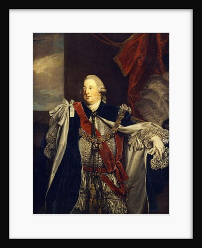 Portrait of William Augustus, Duke of Cumberland, standing three-quarter length, in Garter Robes by Joshua Reynolds