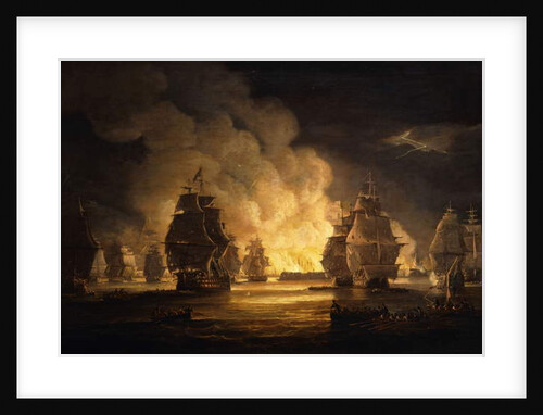 The Battle of Algiers: The Bombardment, 1824 by Thomas Luny