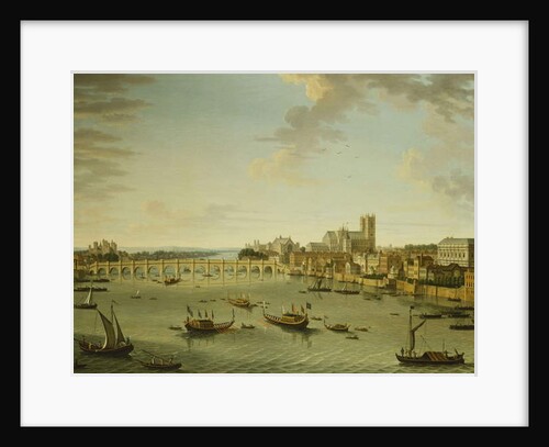 The Thames from the Terrace of Somerset House Looking Towards Westminster, 1750 by Antonio Joli