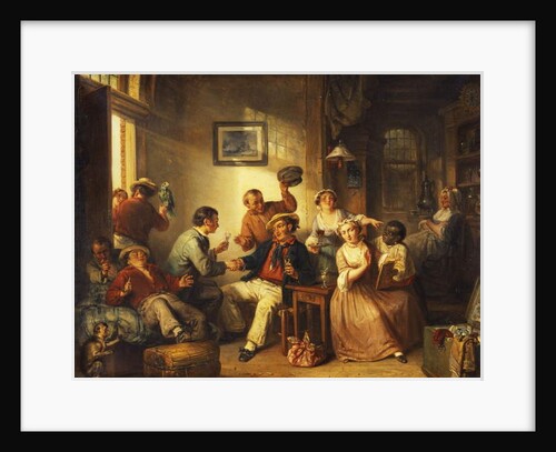 Travellers Resting in a Tavern, 1852 by Frederick Trevelyan Goodall