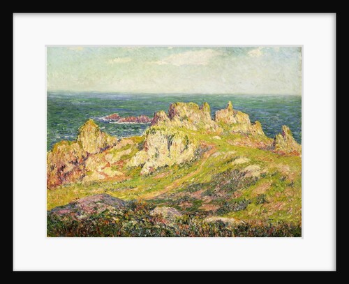 Rocks by the Sea; Rochers au Bord de la Mer by Henry Moret