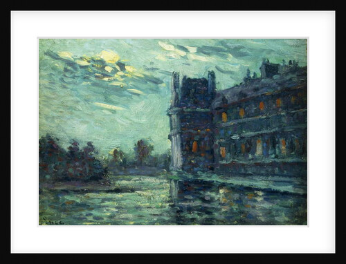 The Floods of 1910, The Pavilon de Flore, at The Louvre, Paris; Les Inondations de 1910, Le Pavillon de Flore, 1910 by Maximilien Luce