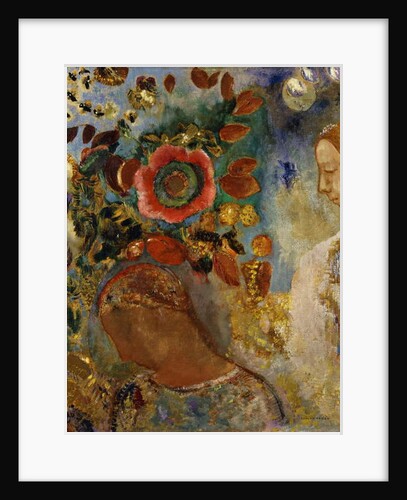 Two Young Girls with Flowers; Deux Jeunes Filles en Fleurs, 1912 by Odilon Redon