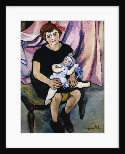 Girl with a Doll; Fillette a la Poupee, 1920 by Marie Clementine Valadon