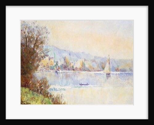 Boats on the Seine; Bateaux sur la Seine by Albert-Charles Lebourg