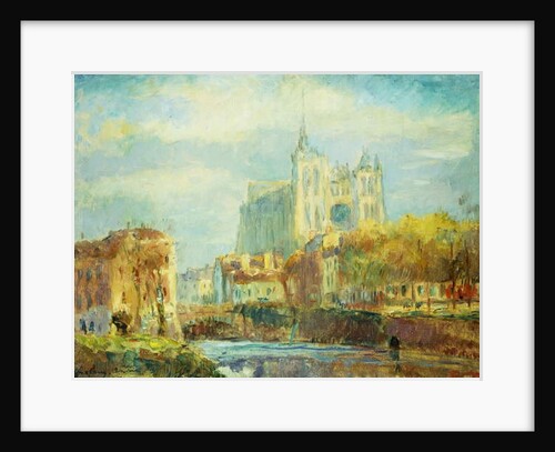 Amiens Cathedral in Autumn Sun; Cathedrale d'Amiens: Effet De Soleil Automne, 1910 by Albert-Charles Lebourg