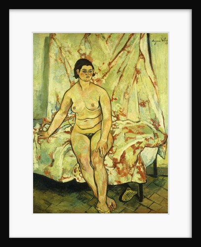 Nude Sat on the Edge of a Bed; Nu Assis sur le Bord d'un Lit, 1929 by Marie Clementine Valadon