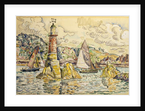 La Phare a Lezardrieux, 1927 by Paul Signac