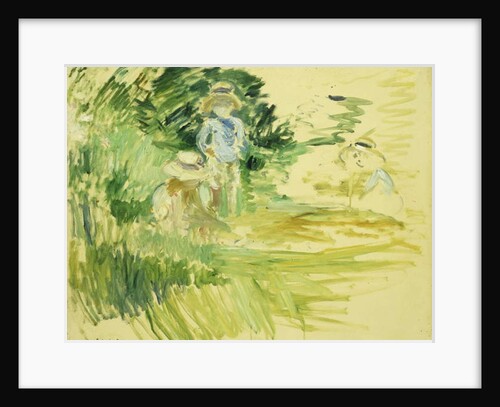 Children by the Side of a Lake; Enfants au Bord du Lac, 1894 by Berthe Morisot