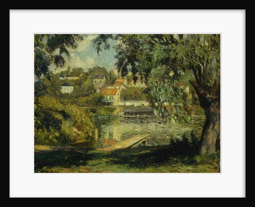 Village on the Banks of the River; Village au Bord de la Riviere, c.1900 by Henri Lebasque