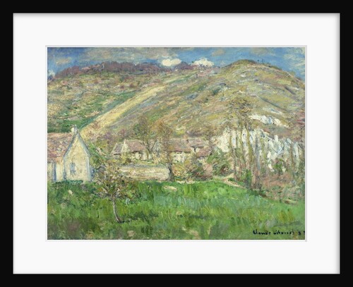 Hamlet in the Cliffs near Giverny; Hameau de Falaises pres Giverny, 1885 by Claude Monet
