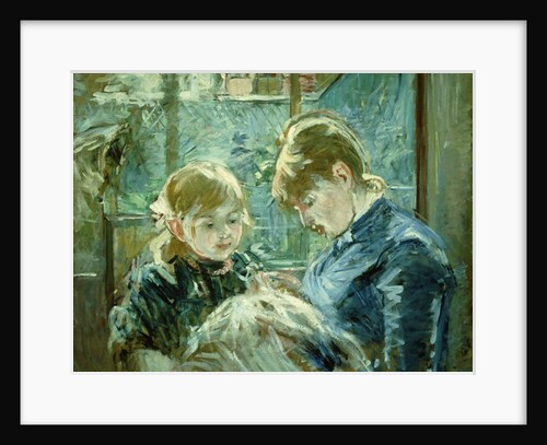 The Dressmaking Lesson; Le Lecon de Couture, 1884 by Berthe Morisot