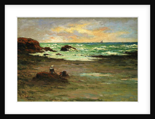 A corner of the Beach at Concarneau; Un Coin de Plage a Concarneau, 1887 by Claude Emile Schuffenecker