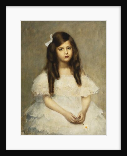 A Portrait of a Girl, Seated Three-Quarter Length, 1906 by Louis Picard