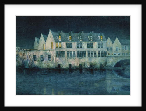 The Night in Bruges; La Nuit a Bruges, 1897 by William Degouve de Nuncques