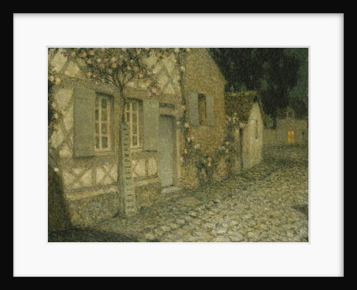 The Gardener's House in the Moonlight, Gerberoy; La Maison du Jardinier au Clair de Lune, Gerberoy, 1926 by Henri Eugene Augustin Le Sidaner