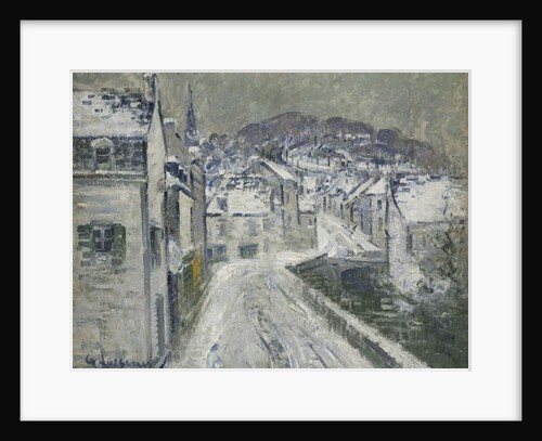 Snow in Pont-Aven; Neige a Pont-Aven, 1922 by Gustave Loiseau