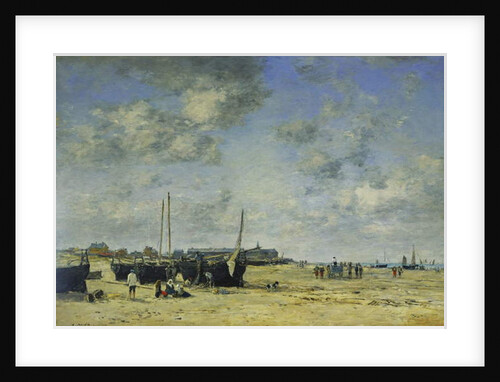 The Beach at Berck; La Plage de Berck, 1878 by Eugene Louis Boudin