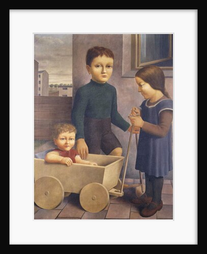Three Children; Drei Kinder, 1926 by Georg Schrimpf