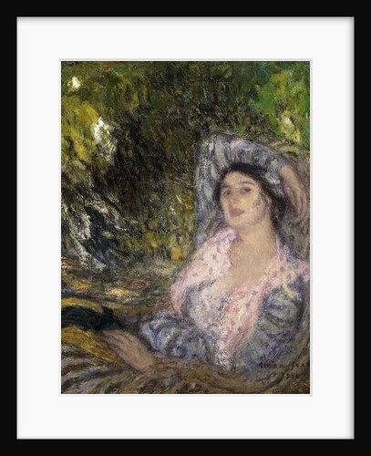 Woman in the Garden; Femme dans un Jardin, 1916 by Edmond-Francois Aman-Jean