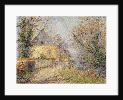 Houses on the Banks of the L'Eure, Louviers; Maisons au Bord de L'Eure, Louviers, 1902 by Gustave Loiseau