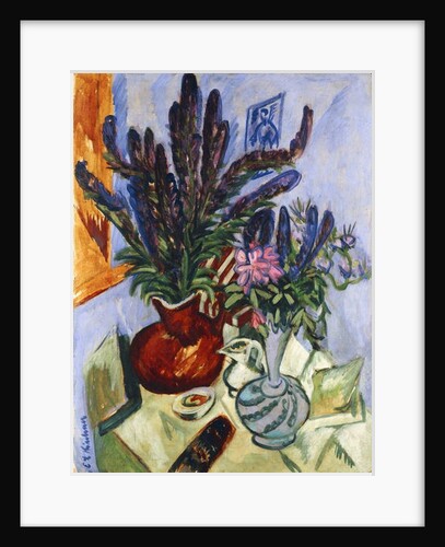 Still Life with a Vase of Flowers; Stilleben Mit Blumenvasen, 1912 by Ernst Ludwig Kirchner