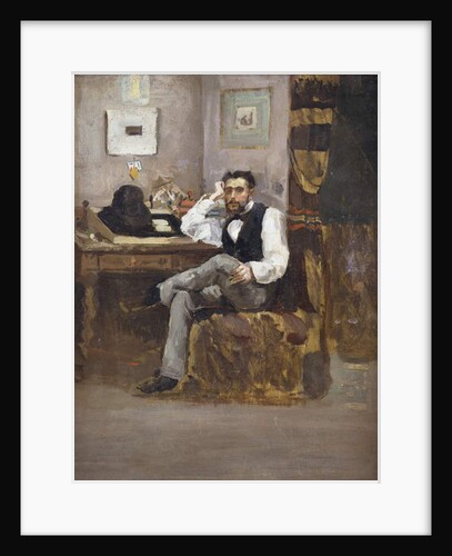 Artist in his Studio; L'Artiste dans son Atelier by School French