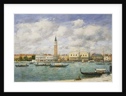 Venice, Campanile, St Mark's View of the Canal from San Giorgio; Venise, Le Campanile, Vue du Canal San Marco prise de San Giorgio, 1895 by Eugene Louis Boudin