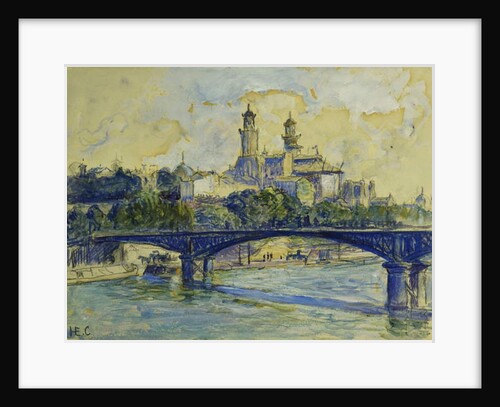 The Seine in front of the Trocadero; La Seine devant Le Trocadero by Henri-Edmond Cross