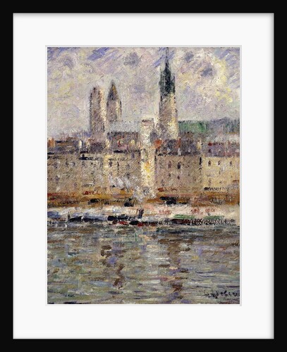 View of Rouen; Vue de Rouen, 1927 by Gustave Loiseau