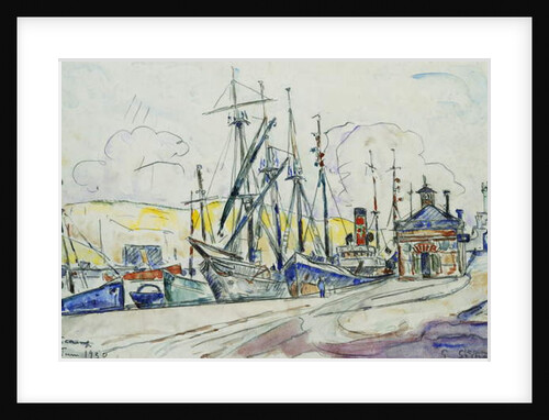 The Port at Fecamp; Le Port a Fecamp, 1930 by Paul Signac