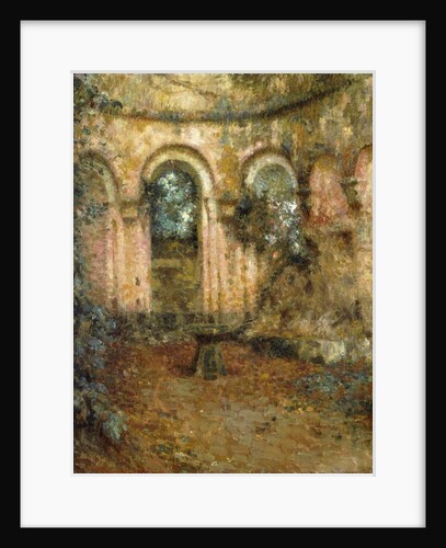 The Grounds of the Castle; Le Cour du Chateau, 1905 by Henri Eugene Augustin Le Sidaner