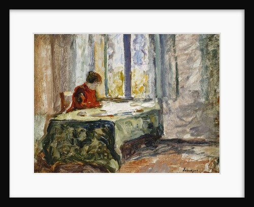 Woman Sewing; Femme Cousant by Henri Lebasque