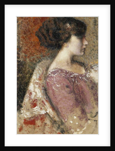 Portrait of a Young Girl; Portrait de Jeune Fille - Portret van een Jong Meisje by Georges Lemmen