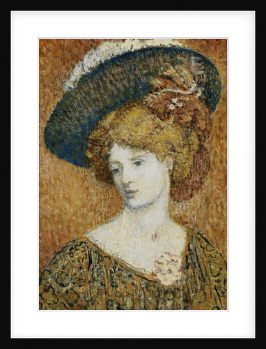 Woman with Hat; Femme au Chapeau - Vrouw met Hoed by Georges Lemmen