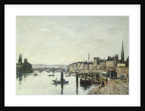 Rouen; La Seine et le Pont Corneill, 1895 by Eugene Louis Boudin