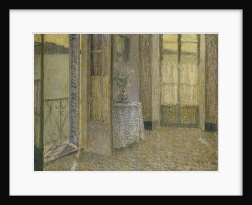 The Blue Room, Villefranche sur Mer by Henri Eugene Augustin Le Sidaner