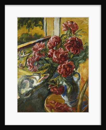 Cat on the Edge of the Window; La Chatte sur le Bord de la Fenetre by Nikolai Alexandrovich Tarkhoff