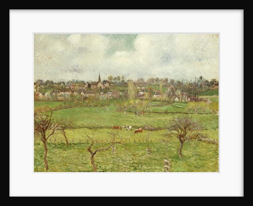 View of Bazincourt; Vue de Bazincourt, 1884 by Camille Pissarro