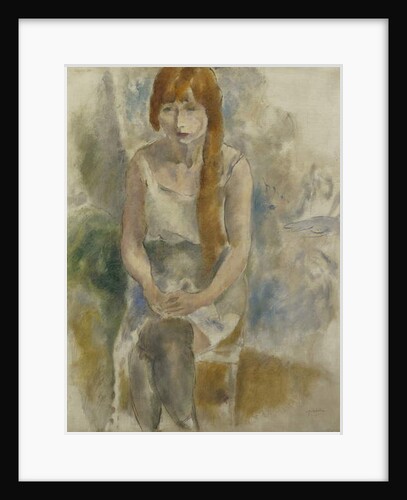 Model Sitting; Modele Assis, by Jules Pascin