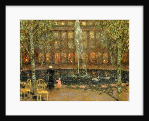 The Pond at the Palais Royal; Le Bassin au Palais Royal by Henri Eugene Augustin Le Sidaner