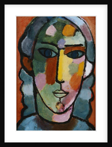 Head of Girl; Madchenkopf, c. 1915-16 by Alexej von Jawlensky