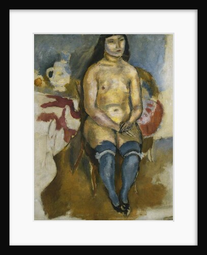 Asian in Blue Stockings; Asiatique aux Bas Bleus, 1922 by Jules Pascin