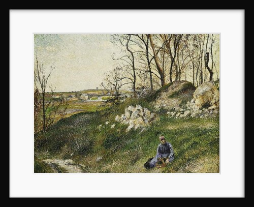 The Cabbage Pickers, Pontoise; Les Carrieres du Chou, Pontoise, 1882 by Camille Pissarro