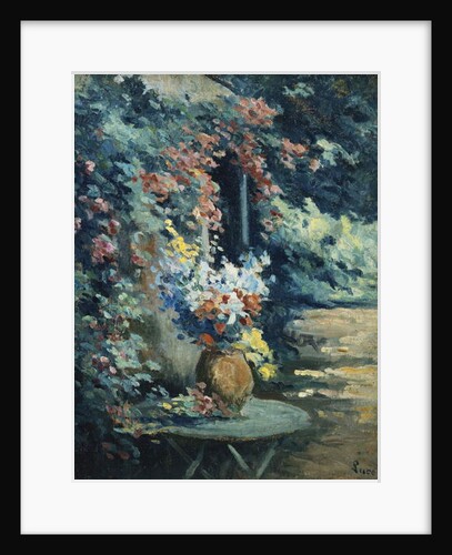 Flowers in a Landscape; Bouquet de Fleurs dans un Paysage by Maximilien Luce