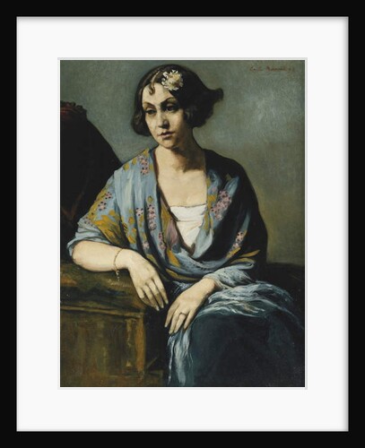 Portrait of a Young Woman Leaning on Her Elbow; Portrait de Jeune Fille Accoudee, 1928 by Emile Bernard