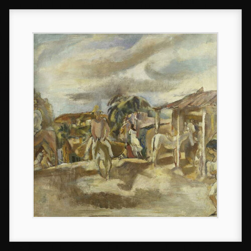 Cuban Village; Village Cubain, c.1917-1918 by Jules Pascin
