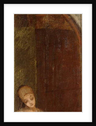 Young Woman Beneath an Arch; Jeune Femme Sous Une Arche, c.1886 by Odilon Redon