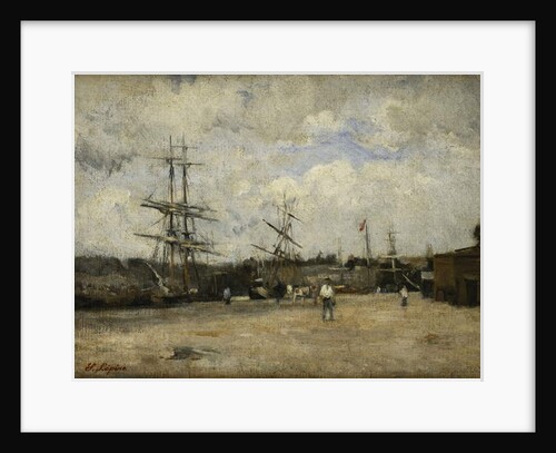 The Port of Rouen; Le Port de Rouen by Stanislas Victor Edouard Lepine